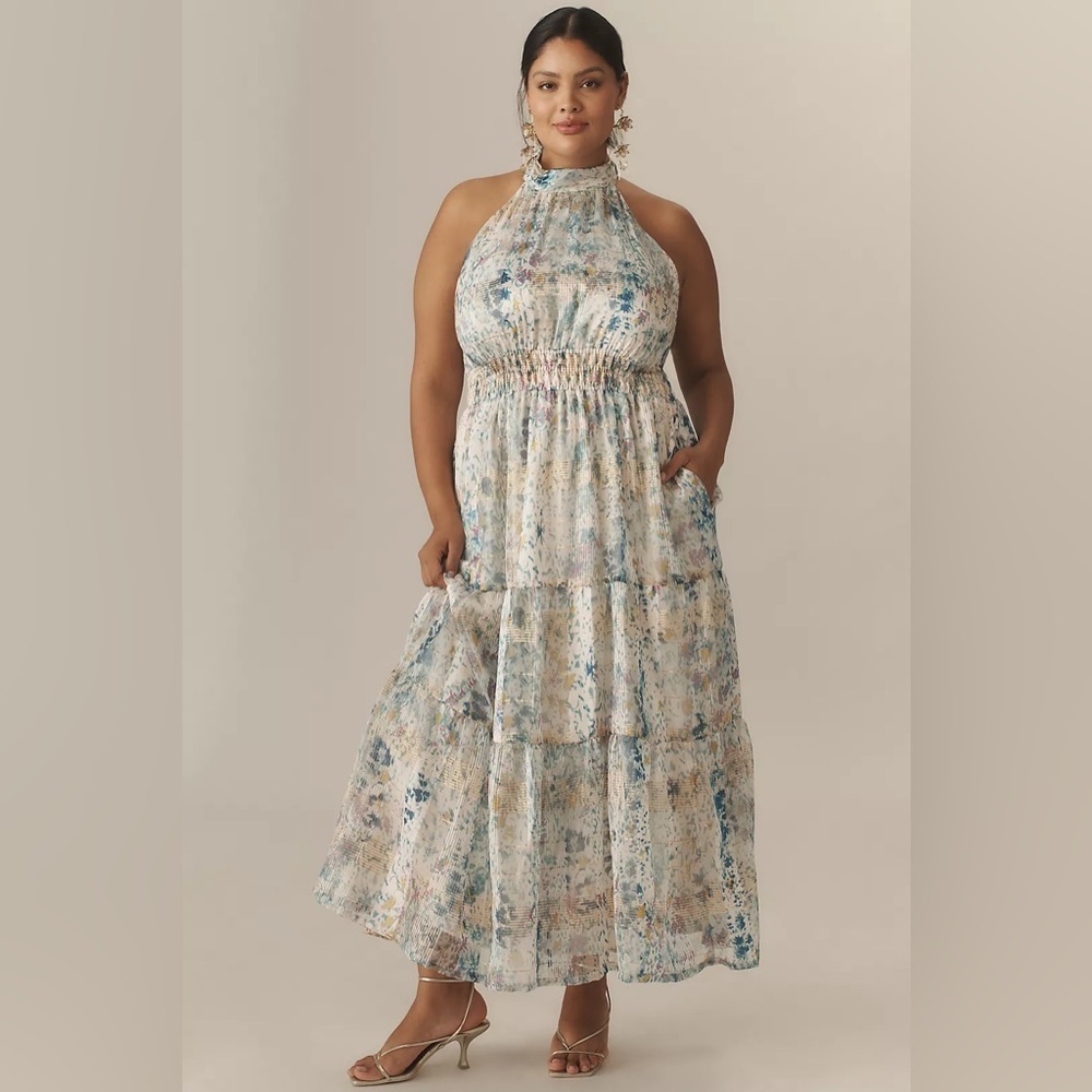 NWT Size 3X - The Somerset Maxi Dress: Halter Edition